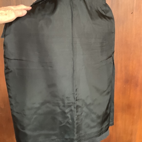 Y2K Grey Flannel Pencil Skirt with Bow 6 - Picture 6 of 7